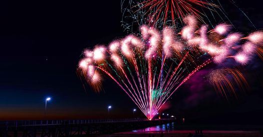 Australia Day 2020 Fireworks in Semaphore